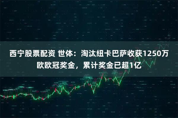 西宁股票配资 世体：淘汰纽卡巴萨收获1250万欧欧冠奖金，累计奖金已超1亿